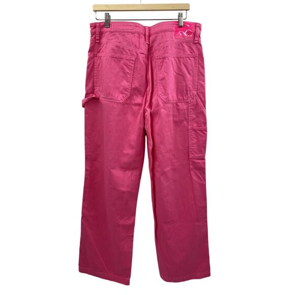 Rag & Bone 30 Sid Carpenter Pants in Bright Pink - Picture 5 of 8